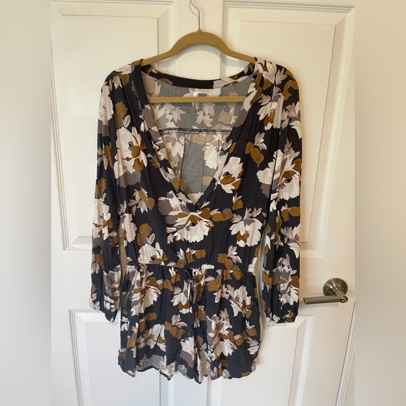 Old Navy Floral Long Sleeve Romper M - Picture 6 of 7